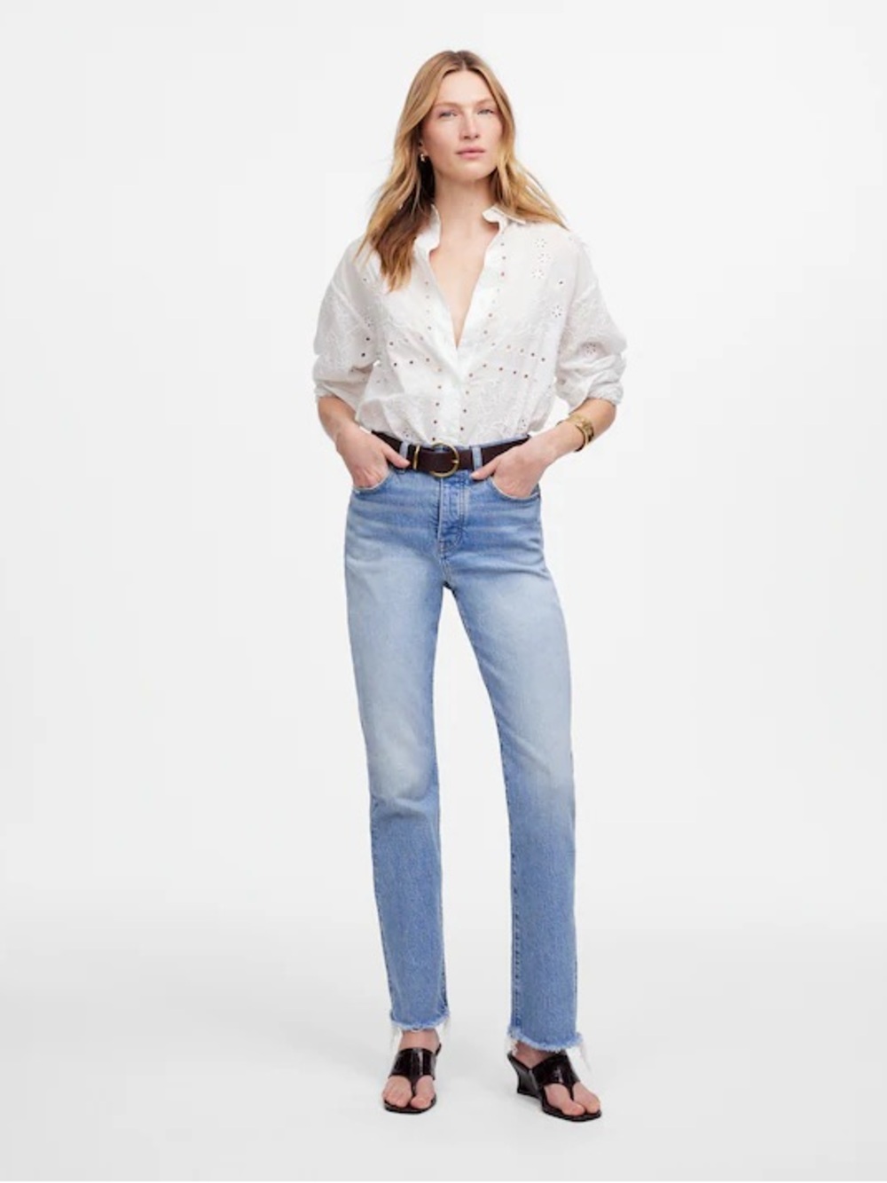 NWT madewell The Petite '90s Straight Jean